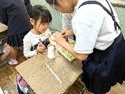 豊浦小学校交流会・長府高校幼稚園実習